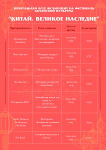 Read more about the article 中国文化节《中国. 伟大的遗产》
